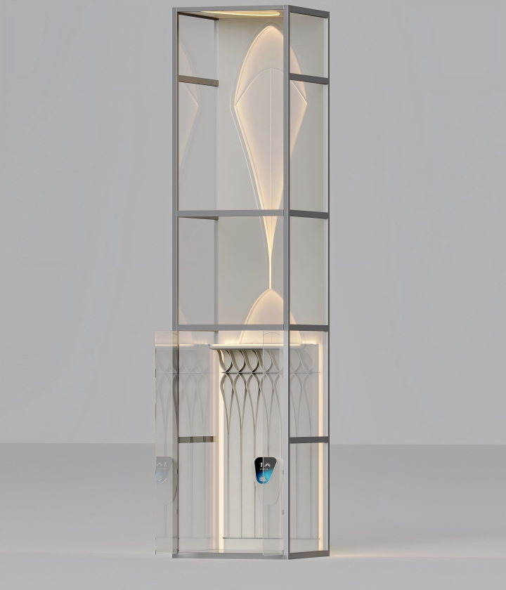 XV-6000 PLATEFORM SIGHTSEEING ELEVATOR  "SPEED" PANEL