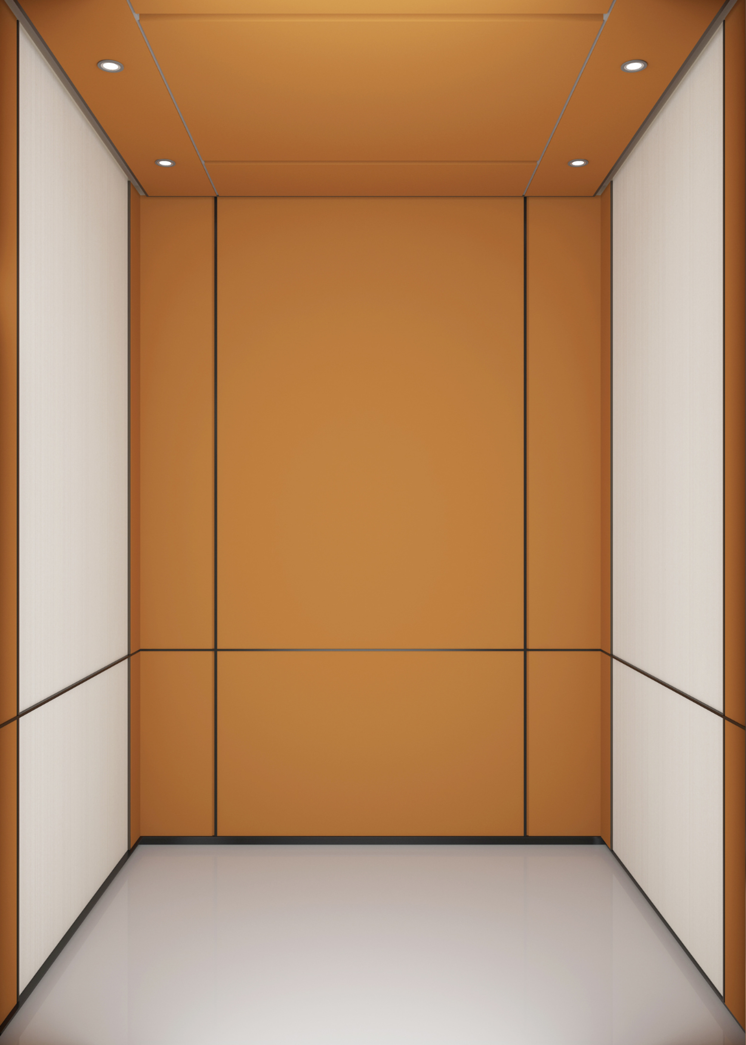 Ascensor residencial XSL Hermes naranja